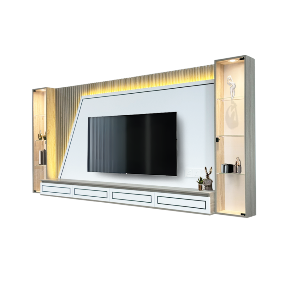 MONZ 10Ft Hanging Tv cabinet (NEW!)