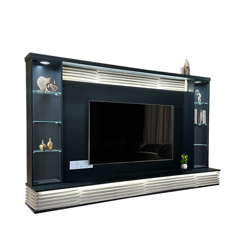 CARIO 8Ft Hanging Tv cabinet (NEW!)