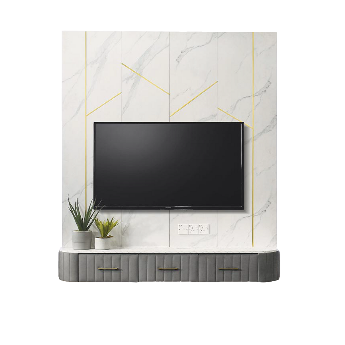 LAZO 6Ft Hanging Tv cabinet