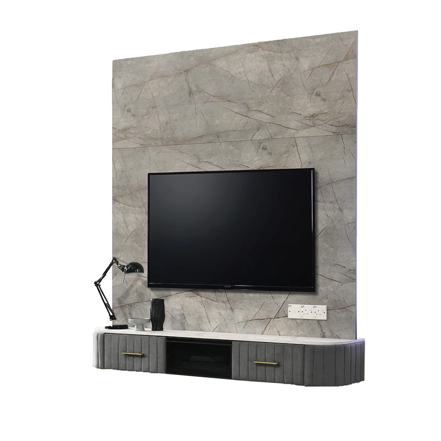 BIWA 6Ft Hanging Tv cabinet