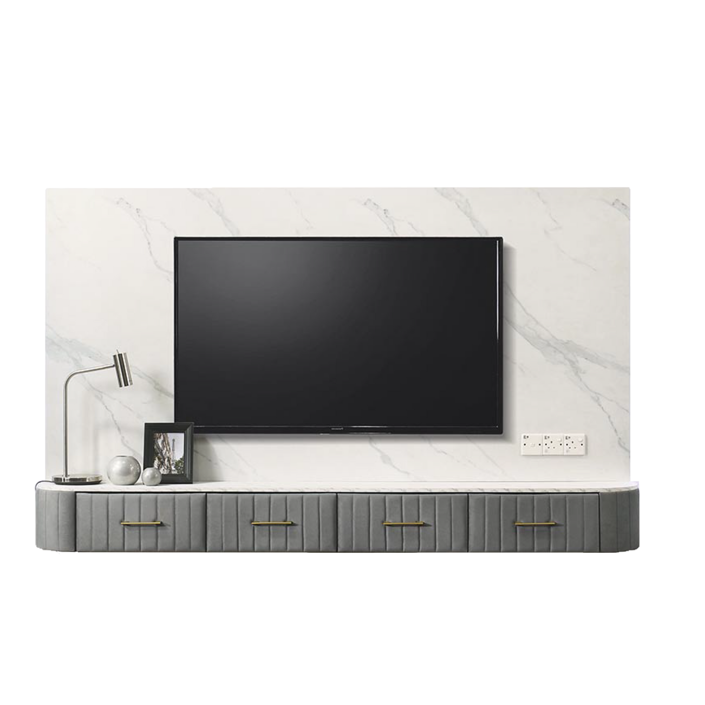 LILY 8Ft Hanging Tv cabinet