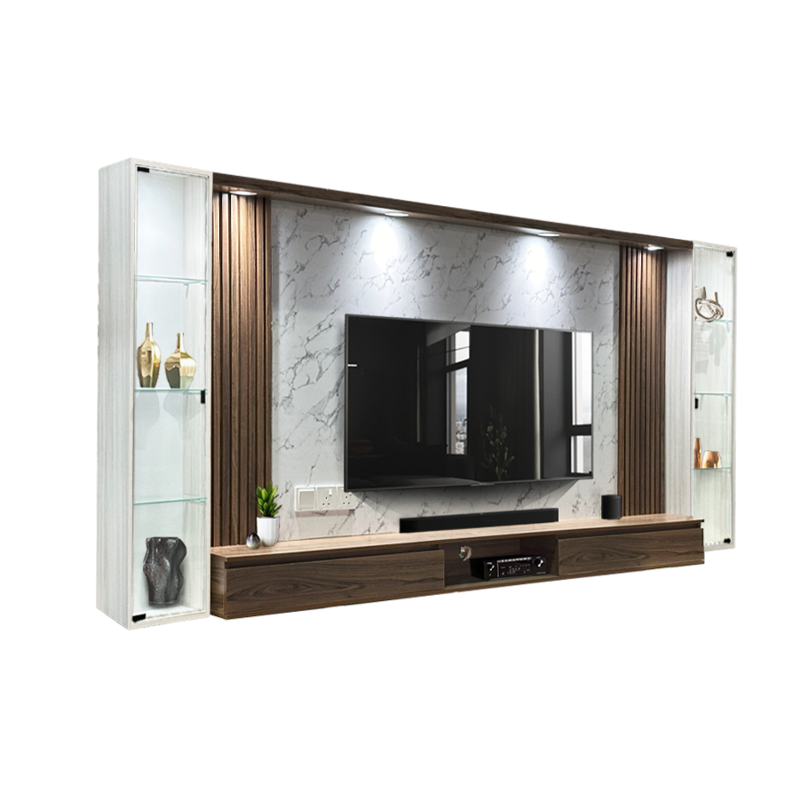 HIDY 10Ft Hanging Tv cabinet