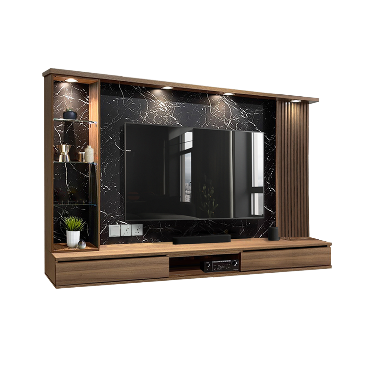 NIVA 8Ft Hanging Tv cabinet