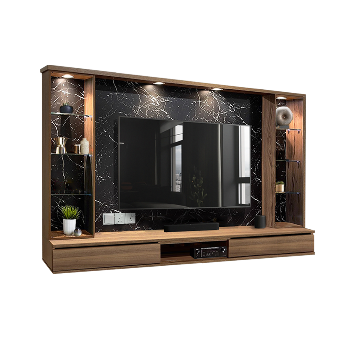 NIVA 8Ft Hanging Tv cabinet